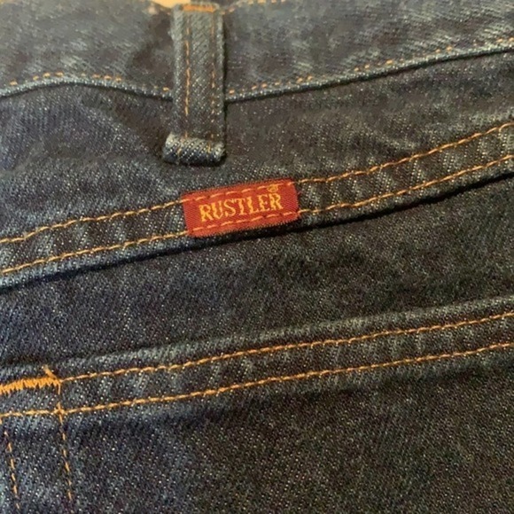 Rustler Mens Regular Fit Blue Jeans. Size 38x30 - Picture 4 of 5